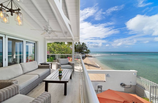 Stunning Sea Views From This Beachfront House On The Barbados West Coast