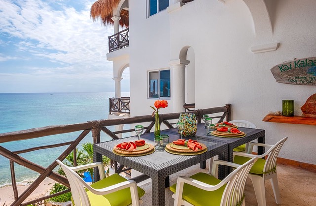 Stunning view of Half Moon Bay in this upscale condo! Pool, AC and WiFi!