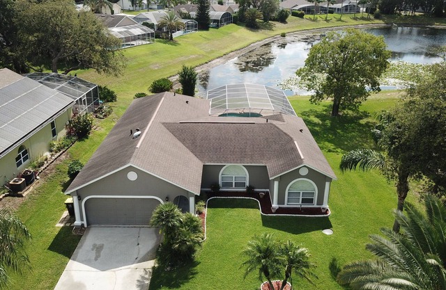 Sunridge Siesta | Beautiful pond facing pool home