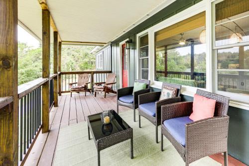 Sylva Riverfront Cabin Near WCU Pet-Friendly!