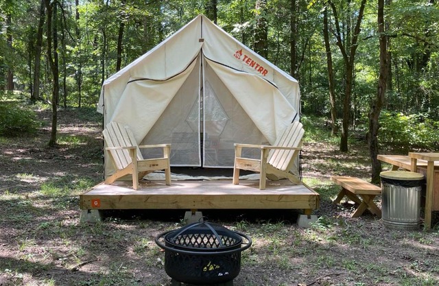 Tentrr State Park Site - Mississippi Wall Doxey State Park - Woodland G - Single Camp