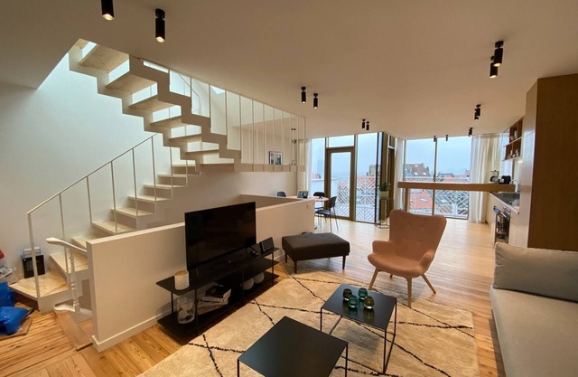 Top Floor New Duplex Stunning View In Trendy St Gilles