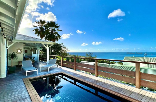 Villa Etoile Matutine, 3 chambres, piscine, belle vue mer