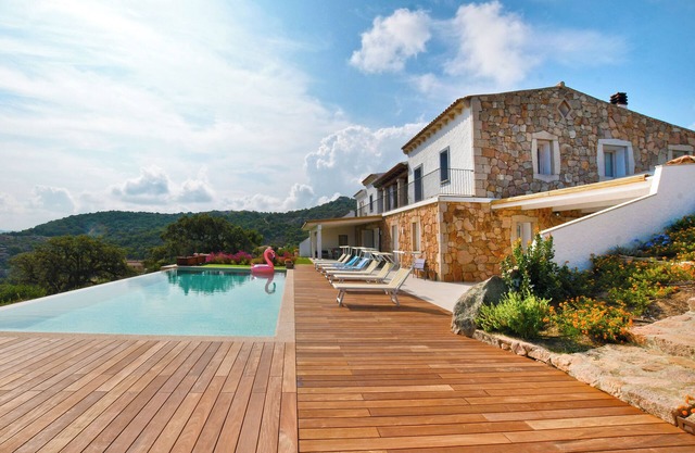 Villa Hammock breathtaking view infinity pool on the Gulf Arzachena-Costa Smeralda