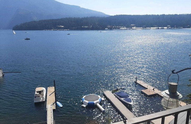 Waterfront Home with a Boat Dock