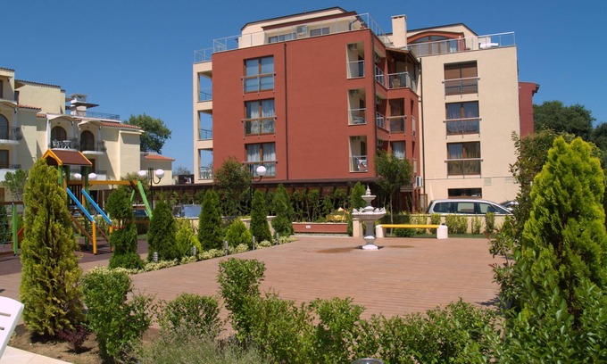Sozopol Apartment | 1-bedroom apartment with sea and pool view near the beach in the aparthotel