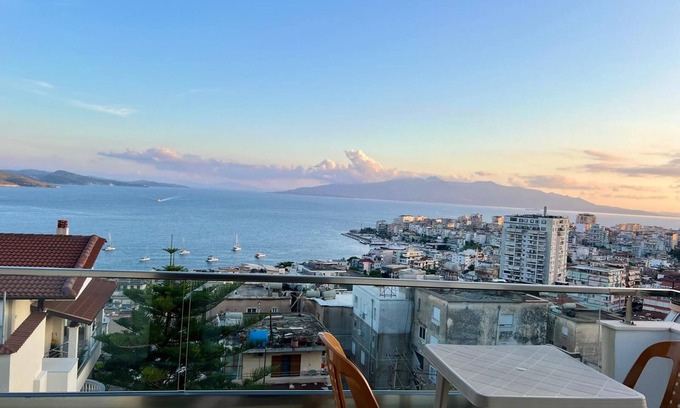 Sarande Apartment | 102 Suite for 2 -Pool - City View & Parking