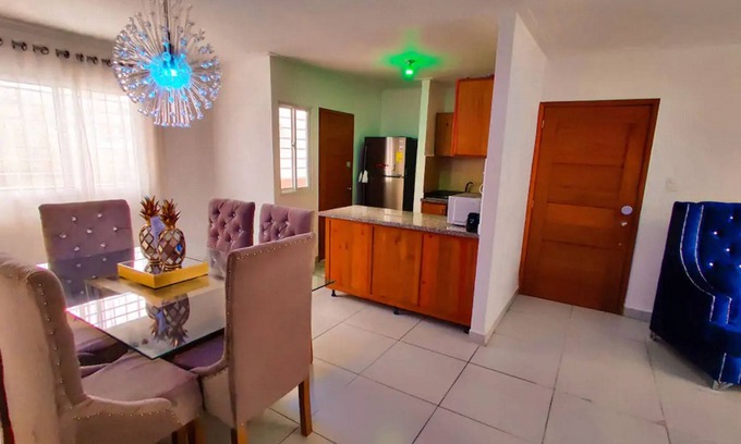 Punal Apartment | 3BD condo with pool near Santiago airport, fully equipped, fast Wi-Fi, cable TV