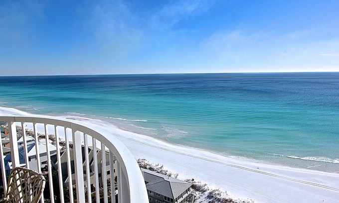 Gulf Pines Condo | 3BR Beachfront Condo at Hidden Dunes! Pool, Hot tub, Beach Views from Balcony