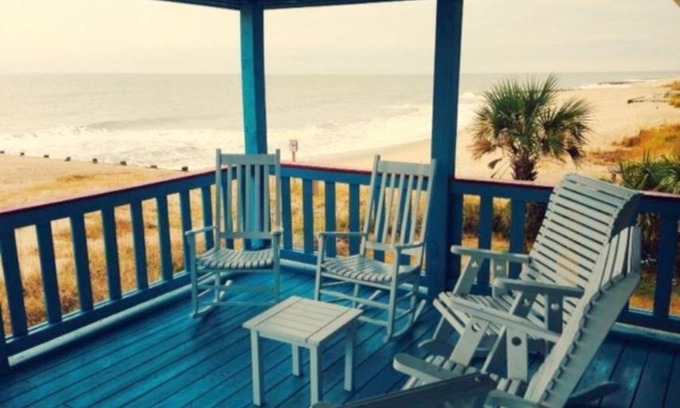 Edisto Island House | 4BR/4Bth Direct Oceanfront,House,Covered Porch and fireplace!