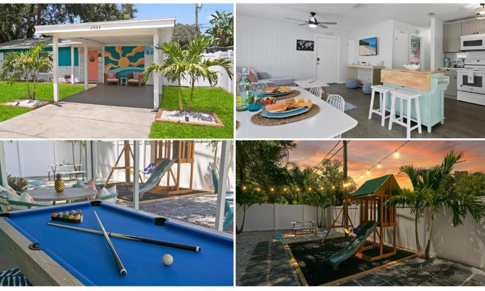 Largo House | 5 min Beaches~Mini Golf~Pool Table~Pets~KING BED +