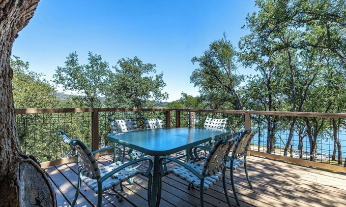 Bradley Cabin | 5. Tree House with Game Room (on private peninsula with dock)