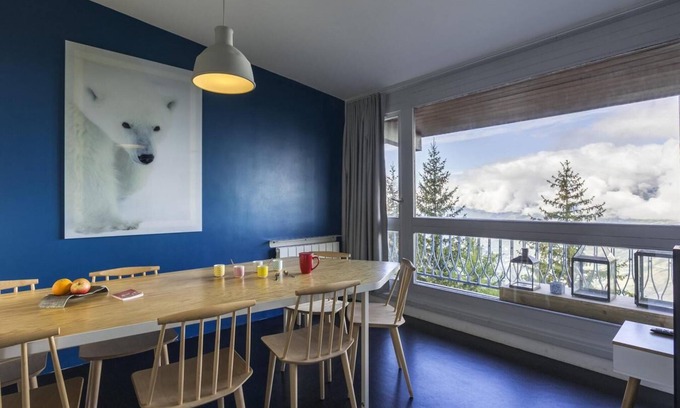 Arc-1800 Apartment | 50m from ski slopes, 8th floor, balcony, tv, ski locker, 54m², Les Arcs