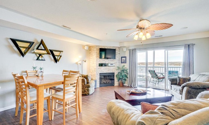 Osage Beach Apartment | 5th-Floor Lakefront Condo Elevator and Pool Access!