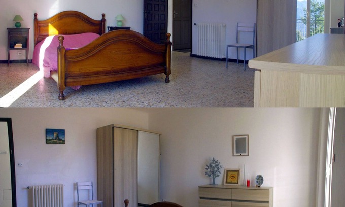 Ucciani Apartment | 95m², 3 bedrooms linen included, quiet, panoramic terrace, 25km Ajaccio