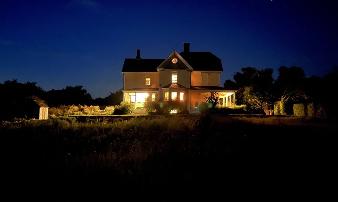 New Shoreham House | A Block Island landmark with historic charm, gardens, long water views