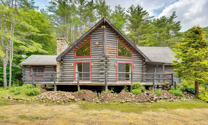 Bolton Landing Cabin | A-Frame Log Home w/Game Room Near Lake George!