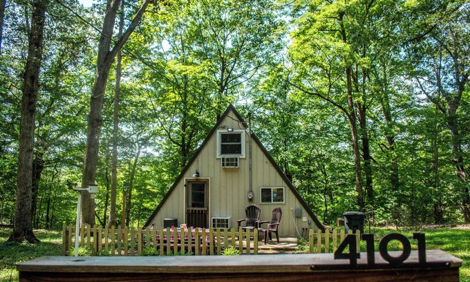 Bainbridge Cabin | A-Frame; Peace; Seclusion; Woods; Wildlife; TreeTop Lounging/Sleeping; Campfires