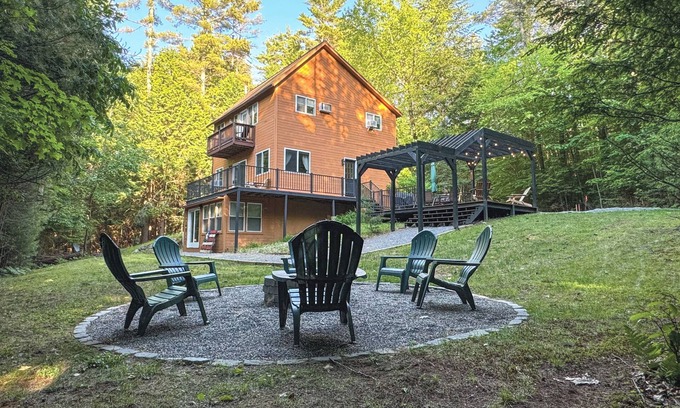Chestertown House | Adirondack Oasis: Private Lake, Sauna, & Fire Pit