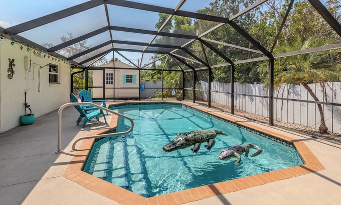 South Venice House | Alligator Escape, Heated Pool Included, just minutes from sun kissed beaches