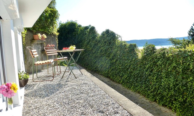 Ueberlingen Apartment | Apartment Bodenseeglück with Lake View & Private Terrace