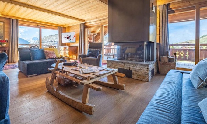 Cognet Apartment | Appartement de luxe à l'Alpe d'Huez, sur les pistes, terrasses, parking, 175m² pour 8 personnes - FR-1-645-37