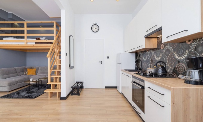 Warszawskie Apartment | Ariańska Studio With Mezzanine Cracow