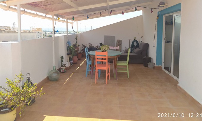 El Perello Apartment | Atico, Rooftop, Plage el Perello