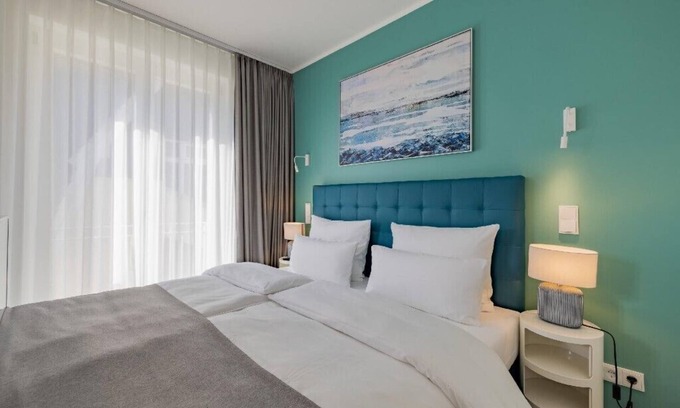 Travemuende Apartment | Atlantic Grand Hotel - Appartement Plus mit Balkon Oder Veranda