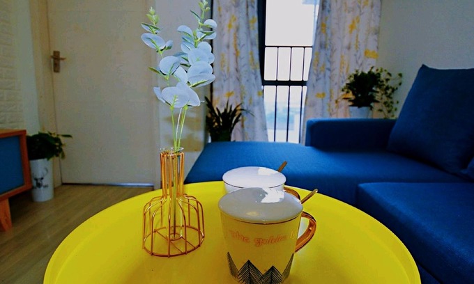 Futian Apartment | Avatar City Zebra Large Queen Bed & High Rise View