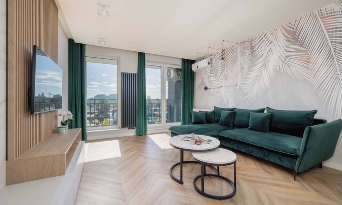 Tychy Apartment | Barona 51 Tychy | Air Conditioned Apartment with Parking and Desk