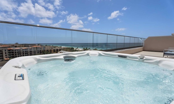 Oranjestad-West Condo | Beach View- Scenic View Penthouse 2BR condo- LV607