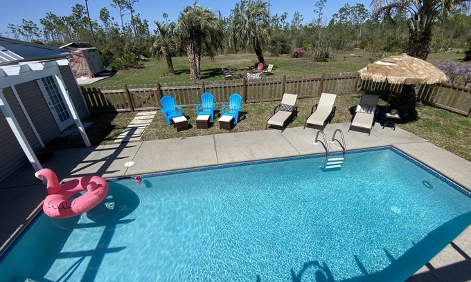Mexico Beach House | Beachside oasis with private pool, 300 steps to beach, plenty of boat parking!
