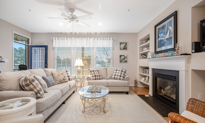 Ocean View Condo | Bear Trap Dunes 1st-floor condo with fireplace, gym, and shared sauna