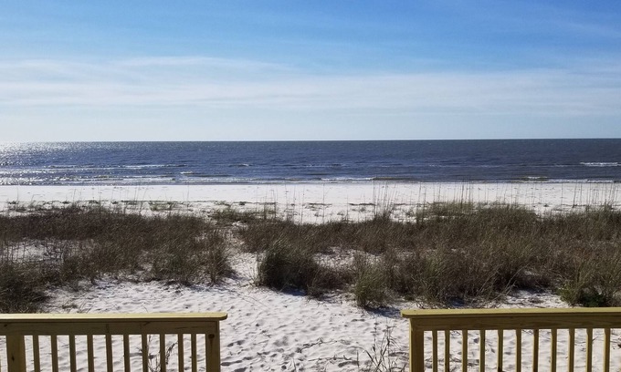 Alligator Point House | Beautiful beach,Ground Level with two Kitchens. Oceanfront Property on the Gulf