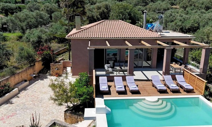Akrotiri Villa | Beautiful Zakynthos Villa | 4 Bedrooms | Villa Silver Prime | Private Pool &.