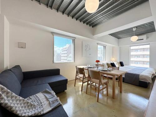 Hiroshima City Centre Apartment | bHOTEL Arts Dobashi - Modern 1 BR apartment good for 6 people