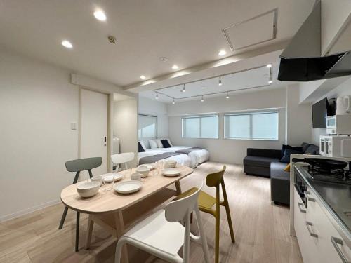 Hiroshima City Centre Apartment | bHOTEL F-style - 1BR Apt Great Location for 6Ppl