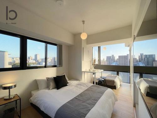 Hiroshima City Centre Apartment | bHOTEL Nekoyard - Convenient Studio, Walk to Peace Park & Shops