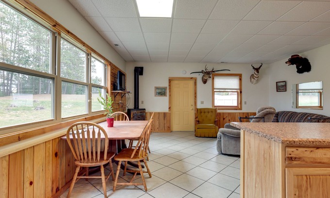 Rhinelander Cabin | Boat Dock & Fire Pit: Lakefront Monico Home!