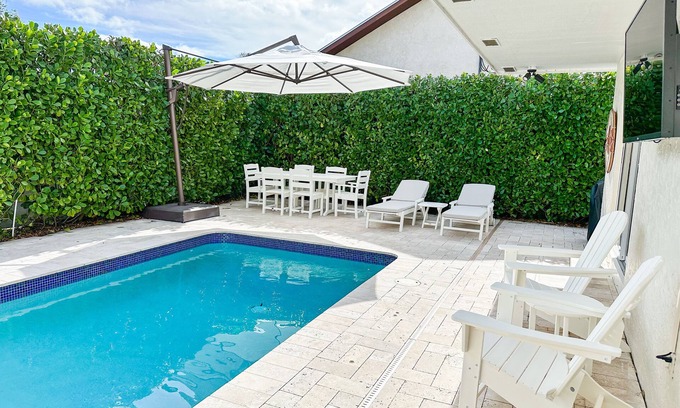 Jupiter House | Boho Chic Home With Heated Pool in Jupiter!