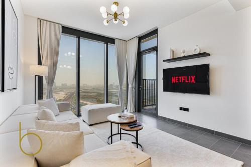 Nad Al Sheba Apartment | Bookable 2 Bed Crest Sobha Hartland with Balcony