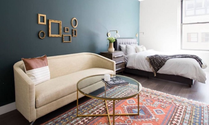 Boston Financial District Apartment | Boston Fidi Studio Laundry in Building Fast Wifi