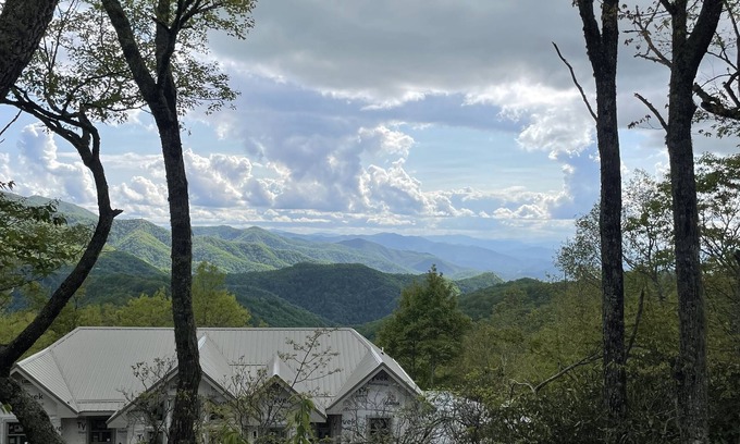 Cranberry Falls Cabin | Cabin with a beautiful few at 4,700 feet in elevation