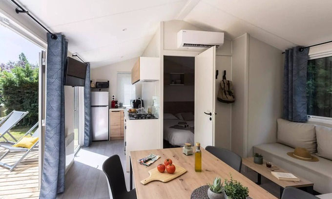 Crach House | Camping Romanée Le Fort Espagnol * - Premium 4-room mobile home for 6 people