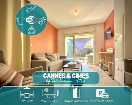 Saint-Andre Apartment | Cannes et Cimes, T2 spacieux climatisé & terrasse