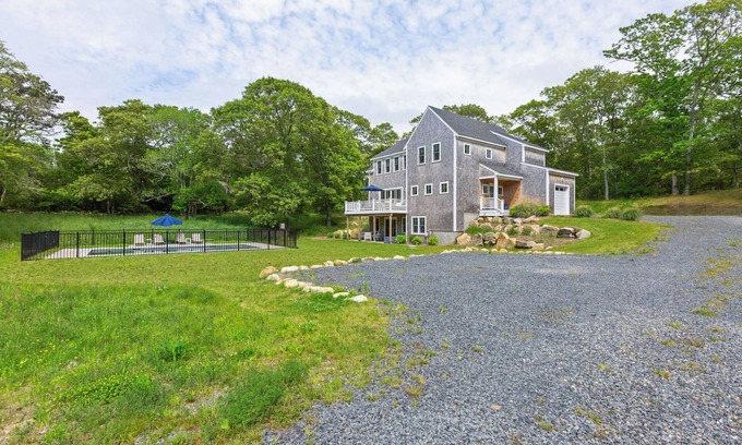 Barnstable House | Cape Cod Luxe in Barnstable Village: Saltwater Pool, 2 Suites, Bunks & Family Fun!