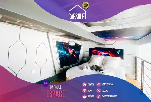 Roubaix Apartment | Capsule Espace-Jacuzzi-Cinema-Nintendo switch