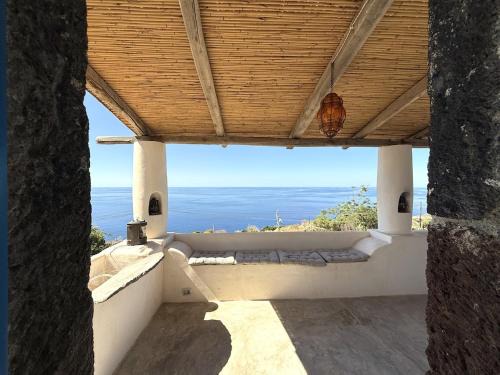 Malfa House | Casa Chiara, terrace with sea view