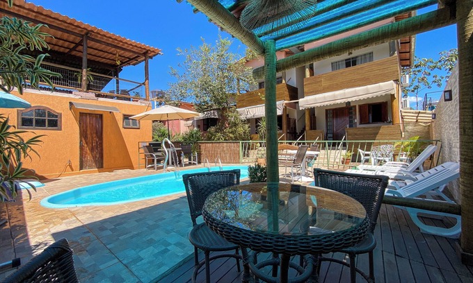 Alto Paraiso de Goias Ski Chalet | Chalets with 1 or 2 suites, living room, kitchen equpada, swimming pool, sauna and mirant